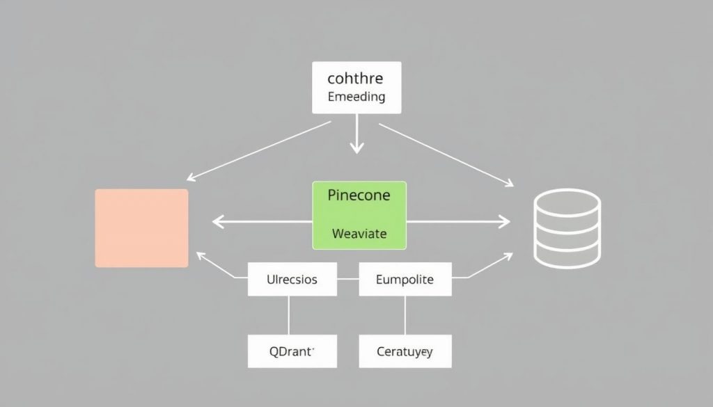 Схема интеграции embedding-моделей Cohere с векторными базами данных